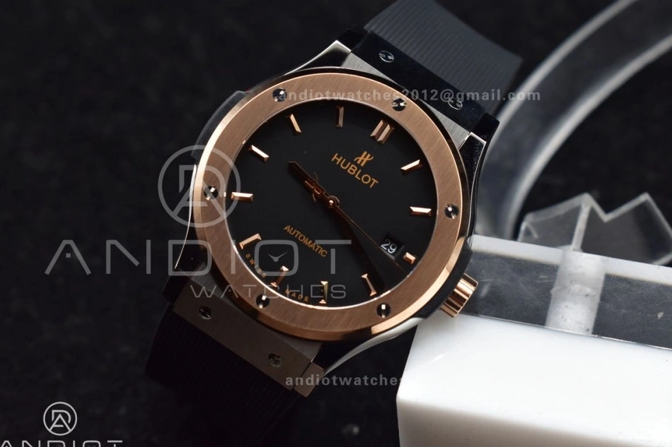 588 Dial Bold Gummy 45mm Edition 1:1 Strap Black Fusion HBF A on Best RG Black 0404